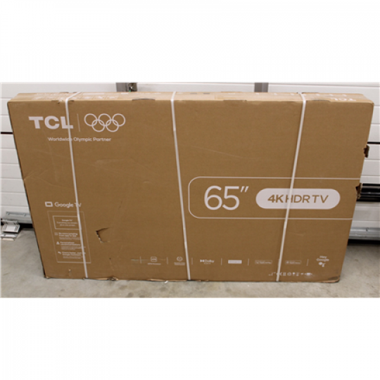 SALE OUT. TCL LED 4K TV | 65V6C | 65 | Smart TV | Google TV | Black | DAMAGED PACKAGING