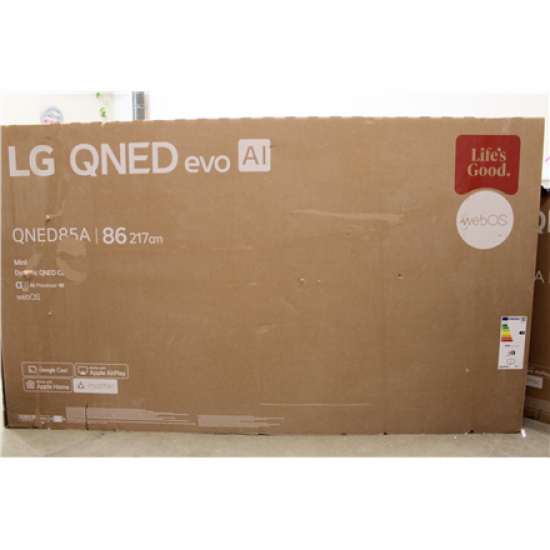 SALE OUT. LG TV | 86QNED85A3C | 86 | Smart TV | webOS 25 | 4K UHD | DAMAGED PACKAGING