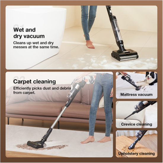 Jimmy Vacuum cleaner and washer | PW11 Pro Max-B | Cordless operating | Washing function | 460 W | 21.6 V | Operating time (max) 40-80 min | Black/Silver