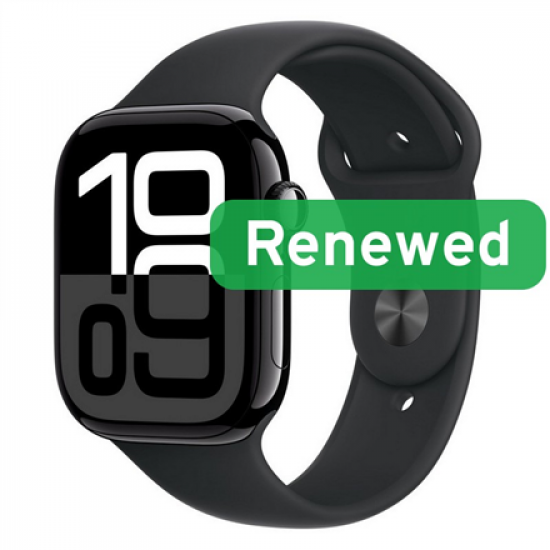 Grade C | Apple Watch Series 10 LTE 46mm | Retina OLED LTPO | LTE | Jet Black | watchOS | Apple Renewed