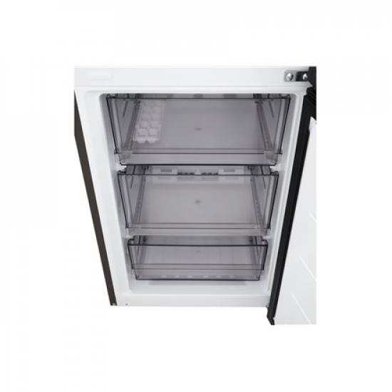 LG Refrigerator | GBBSJ1CCEP | Energy efficiency class C | Free standing | Combi | Height 186 cm | Fridge net capacity 220 L | Freezer net capacity 113 L | Display | 34 dB | Black