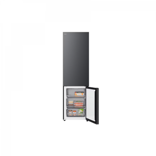 LG Refrigerator | GBBSJ1CCEP | Energy efficiency class C | Free standing | Combi | Height 186 cm | Fridge net capacity 220 L | Freezer net capacity 113 L | Display | 34 dB | Black
