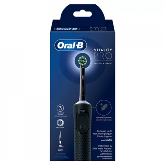 Oral-B Electric Toothbrush | Vitality Pro | Rechargeable | For adults | Number of brush heads included 1 | Number of teeth brushing modes 3 | Black