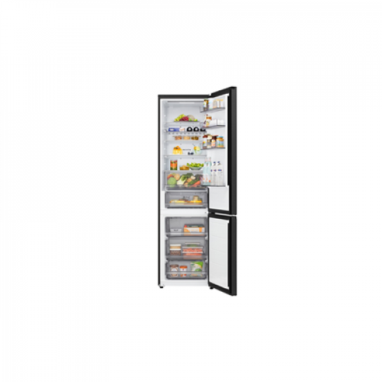 LG Refrigerator | GBBS322CEV | Energy efficiency class C | Free standing | Combi | Height 203 cm | Fridge net capacity 262 L | Freezer net capacity 113 L | Display | 34 dB | Black