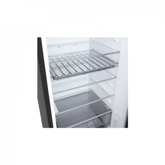 LG Refrigerator | GBBS322CEV | Energy efficiency class C | Free standing | Combi | Height 203 cm | Fridge net capacity 262 L | Freezer net capacity 113 L | Display | 34 dB | Black