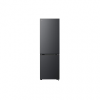 LG Refrigerator | GBBSJ10EEP | Energy efficiency class E | Free standing | Combi | Height 186 cm | No Frost system | Fridge net capacity 220 L | Freezer net capacity 113 L | Display | 35 dB | Essence Matte Black