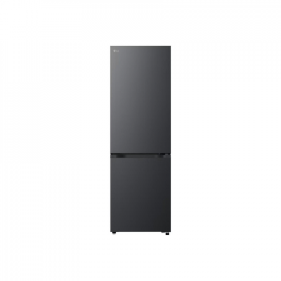 LG Refrigerator | GBBSJ10EEP | Energy efficiency class E | Free standing | Combi | Height 186 cm | No Frost system | Fridge net capacity 220 L | Freezer net capacity 113 L | Display | 35 dB | Essence Matte Black