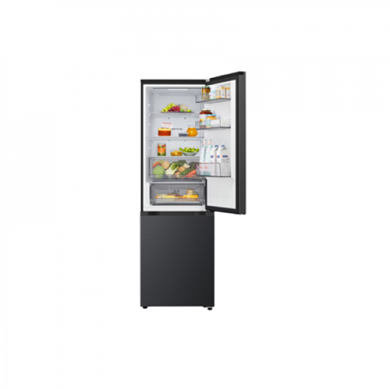 LG Refrigerator | GBBSJ10EEP | Energy efficiency class E | Free standing | Combi | Height 186 cm | No Frost system | Fridge net capacity 220 L | Freezer net capacity 113 L | Display | 35 dB | Essence Matte Black