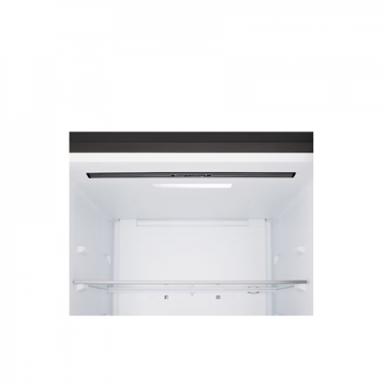 LG Refrigerator | GBBSJ10EEP | Energy efficiency class E | Free standing | Combi | Height 186 cm | No Frost system | Fridge net capacity 220 L | Freezer net capacity 113 L | Display | 35 dB | Essence Matte Black
