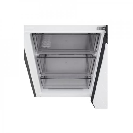 LG Refrigerator | GBBSJ10EEP | Energy efficiency class E | Free standing | Combi | Height 186 cm | No Frost system | Fridge net capacity 220 L | Freezer net capacity 113 L | Display | 35 dB | Essence Matte Black