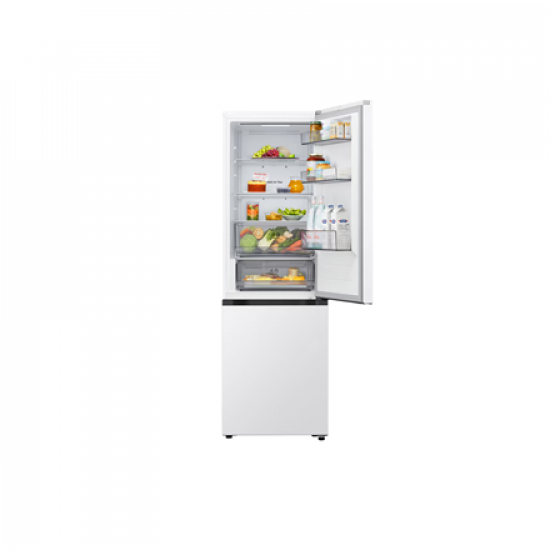 LG Refrigerator | GBBSJ10ESW | Energy efficiency class E | Free standing | Combi | Height 186 cm | Fridge net capacity 220 L | Freezer net capacity 113 L | Display | 35 dB | White