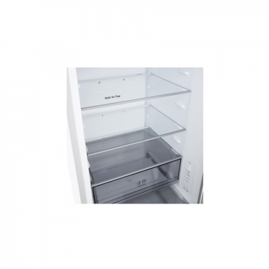 LG Refrigerator | GBBSJ10ESW | Energy efficiency class E | Free standing | Combi | Height 186 cm | Fridge net capacity 220 L | Freezer net capacity 113 L | Display | 35 dB | White