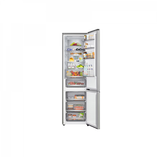 LG Refrigerator | GBBSJ1CCPY | Energy efficiency class C | Free standing | Combi | Height 186 cm | Fridge net capacity 220 L | Freezer net capacity 113 L | Display | 34 dB | Prime Silver