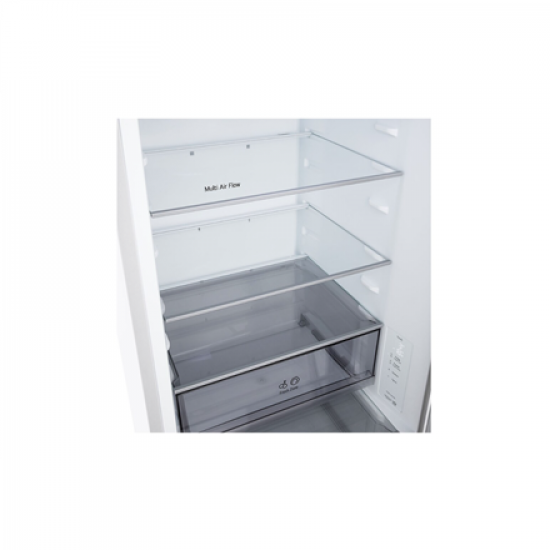 LG Refrigerator | GBBSJ1CCSW | Energy efficiency class C | Free standing | Combi | Height 186 cm | Fridge net capacity 220 L | Freezer net capacity 113 L | Display | 34 dB | Super White