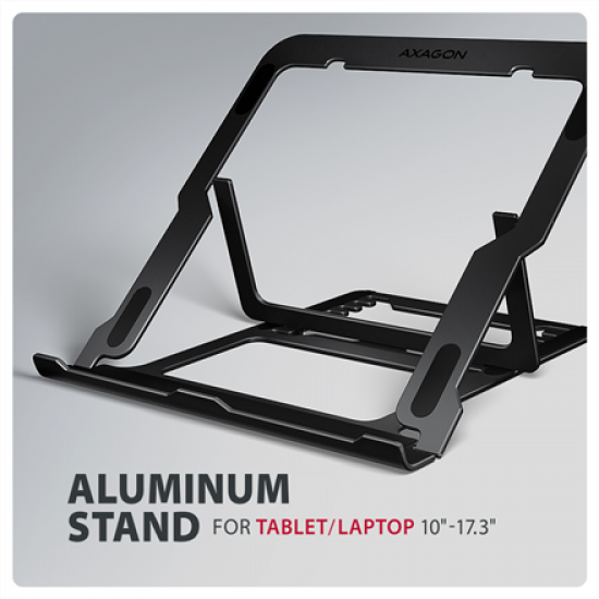AXAGON STND-LAB stand for laptops and tablets | Adjustable Height, Angle | 10-17.3 