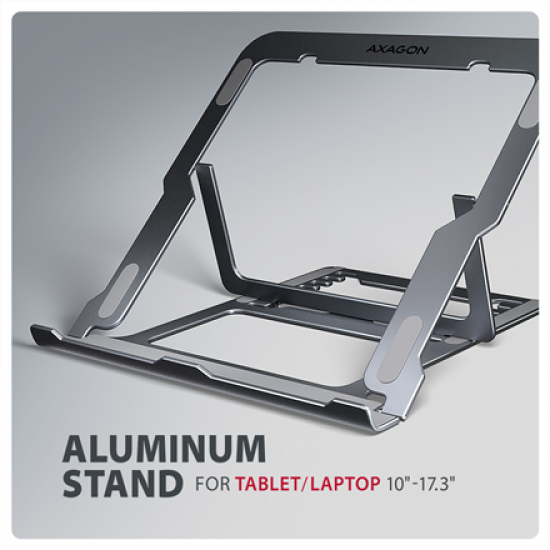 AXAGON STND-LAG stand for laptops and tablets | Adjustable Height, Angle | 10-17.3 