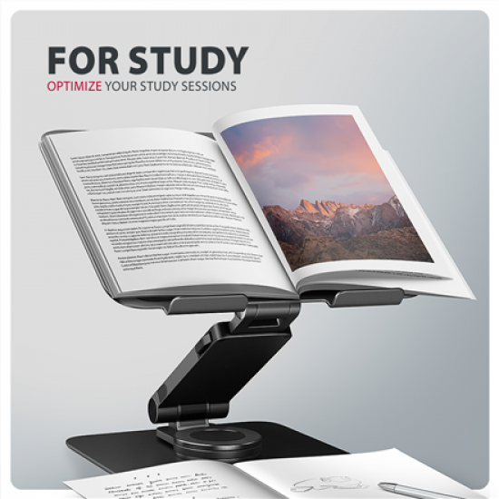 AXAGON STND-LRB stand with 360° rotation for laptops and tablets | Adjustable Height, Angle | 10-17.3 