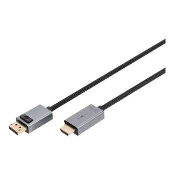 Digitus 4K DisplayPort Adapter Cable, DP - HDMI Type A | DB-340202-018-S | 1.8 m