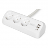 Digitus 3-way office socket strip with 2x USB-A and 1x USB-C connections | DA-70626