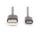 Digitus USB Type-C connection cable, Type USB-A to USB-C | AK-300154-018-S