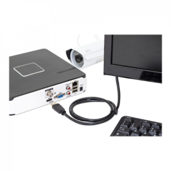 Digitus HDMI High Speed with Ethernet Connection Cable | DB-330123-020-S | 2 m