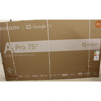SALE OUT. Xiaomi QLED TV A Pro 2026 | 75 | Smart TV | Google TV | 4K UHD | DAMAGED PACKAGING