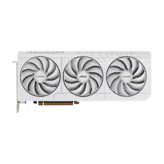 Asus Prime Radeon RX 9070 XT White OC Edition 16GB GDDR6 | AMD | 16 GB | Radeon RX 9070 XT | GDDR6 | HDMI ports quantity 1 | PCI Express 5.0