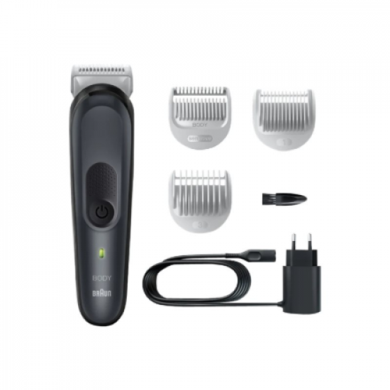 Braun Body Groomer | BG3340 | Cordless | Black/Grey