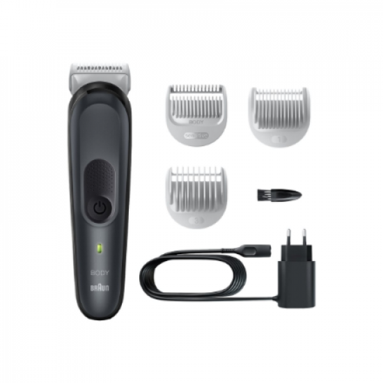 Braun Body Groomer | BG3340 | Cordless | Black/Grey
