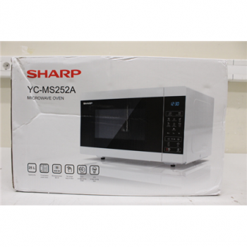 SALE OUT. Sharp YC-MG252AE-W Microwave Oven with Grill, 25 L capacity, White | SALE OUT. Sharp Microwave Oven with Grill | YC-MG252AE-W | Free standing | 25 L | 900 W | Grill | White | DAMAGED PACKAGING