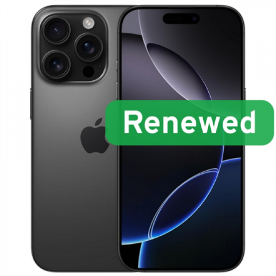 Apple Renewed Grade C | Apple iPhone 16 Pro | Black | 6.3 