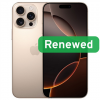 Apple Renewed Grade B | Apple iPhone 16 Pro | Desert Titanium | 6.3 