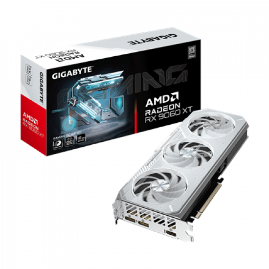 Gigabyte Radeon RX 9060 XT GAMING OC ICE 16G | AMD | 16 GB | Radeon RX 9060 XT | GDDR6 | HDMI ports quantity 1 | PCI-E 5.0