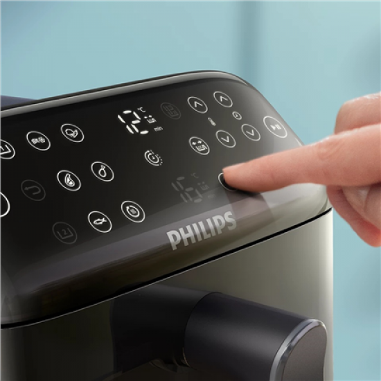 Philips Dual Basket Airfryer | NA462/70 4000 Series | Power 2750 W | Capacity 10 L | Rapid Air technology | Black