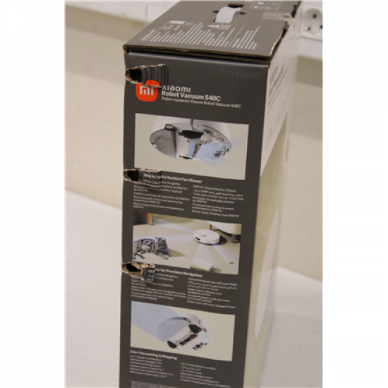 SALE OUT. Xiaomi Robot Vacuum S40C EU | SALE OUT. Xiaomi Robot Vacuum S40C EU | Wet&Dry | 2600 mAh | Dust capacity 0.52 L | 5000 Pa | White | DAMAGED PACKAGING