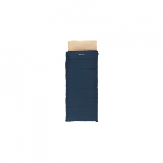 Outwell Contour Lux Deep Blue Sleeping Bag - Left zipper