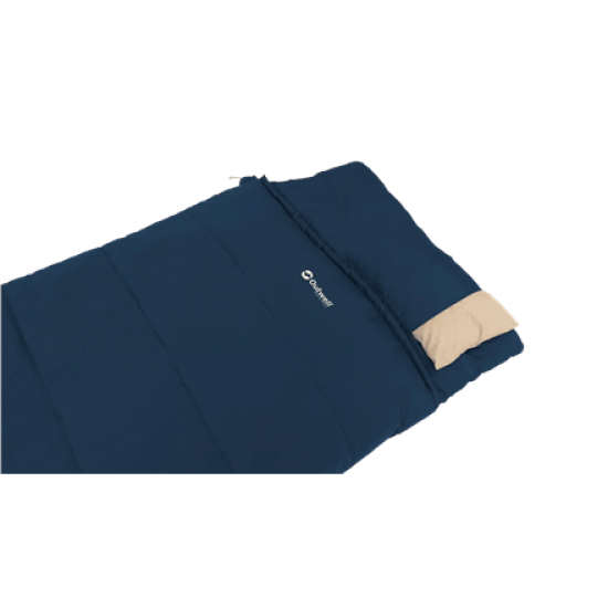 Outwell Contour Lux Deep Blue Sleeping Bag - Left zipper