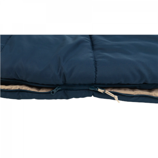 Outwell Contour Lux Deep Blue Sleeping Bag - Left zipper