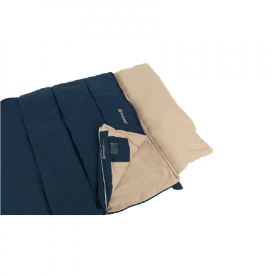 Outwell Contour Lux XL Deep Blue Sleeping Bag - Left zipper