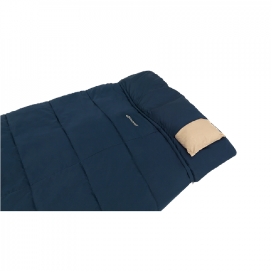 Outwell Contour Lux XL Deep Blue Sleeping Bag - Left zipper