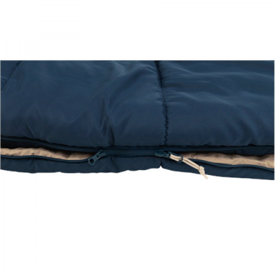 Outwell Contour Lux XL Deep Blue Sleeping Bag - Left zipper