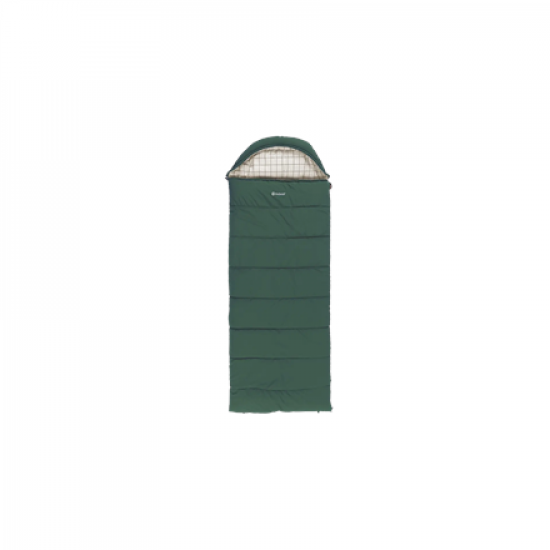 Outwell Camper Prime Sleeping Bag, Left zipper, Green