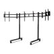 Next Level Racing Floor stand | Round Tube Freestanding Single Monitor Stand | Up to 3x43 