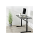 Manually adjustable sit-stand desk EO0027 | 70-117 cm | Maximum load weight 40 kg | Black