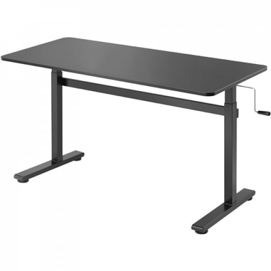 Manually adjustable sit-stand desk EO0027 | 70-117 cm | Maximum load weight 40 kg | Black