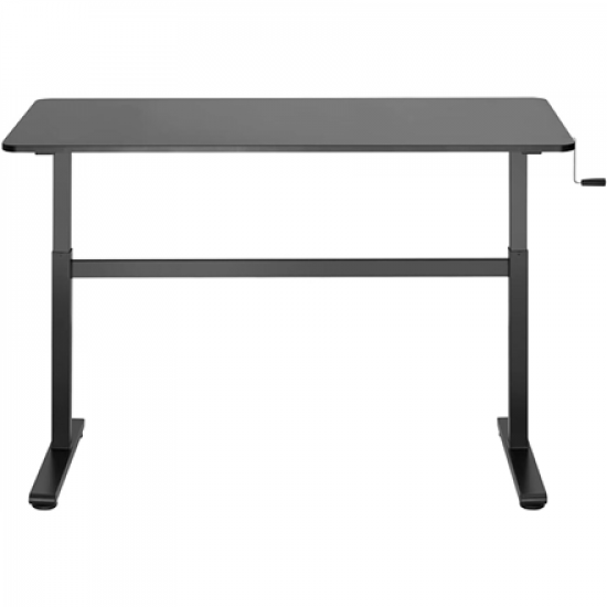Manually adjustable sit-stand desk EO0027 | 70-117 cm | Maximum load weight 40 kg | Black