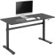 Manually adjustable sit-stand desk EO0027 | 70-117 cm | Maximum load weight 40 kg | Black