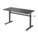 Manually adjustable sit-stand desk EO0027 | 70-117 cm | Maximum load weight 40 kg | Black