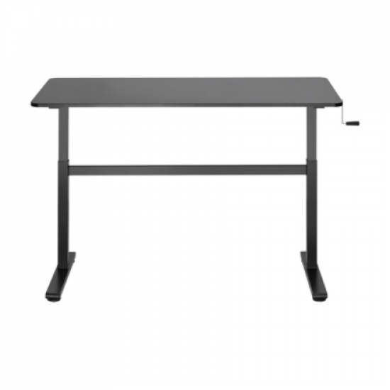 Manually adjustable sit-stand desk EO0027 | 70-117 cm | Maximum load weight 40 kg | Black
