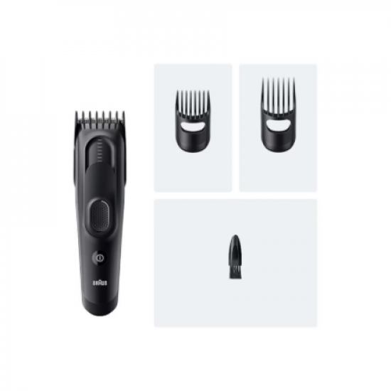 Braun Hair Clipper | HC5530 Series 5 | Cordless | Number of length steps 17 | Black